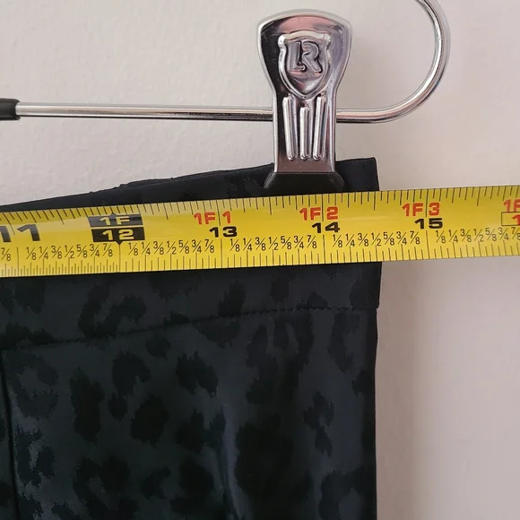 Thakoon Addition Black Leopard Print Slim Fit Tapered Trousers Sz 2 - Picture 12 of 14